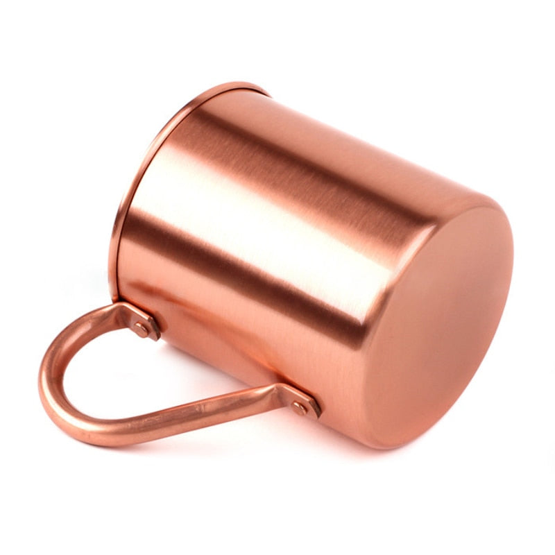 Pure Copper Mug Creative Coppery Handcrafted Durable Moscow Mule Cocktail Cup For Restaurant Bar Drinkware Party Kitchen