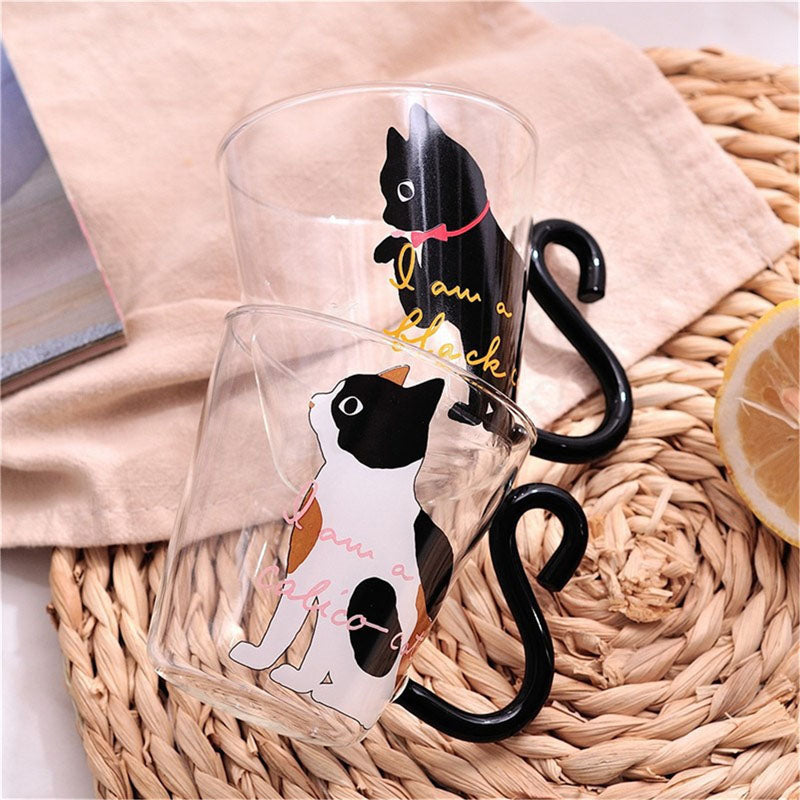 Justdolife 8.5oz Cute Creative Cat Milk Coffee Mug Water Glass Mug Cup –  BEST QUILTER MUG